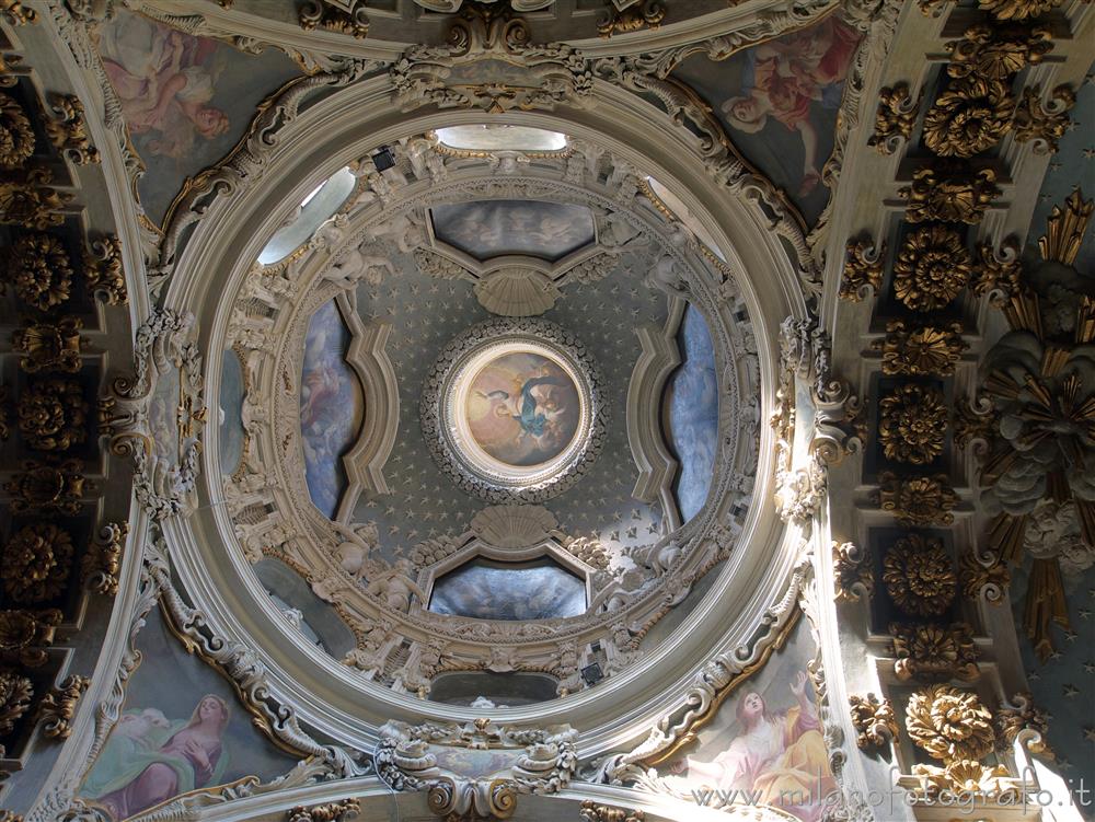 Milan (Italy) - First dome of the chapel of the Madonna del Carmine in the Church of Santa Maria del Carmine
